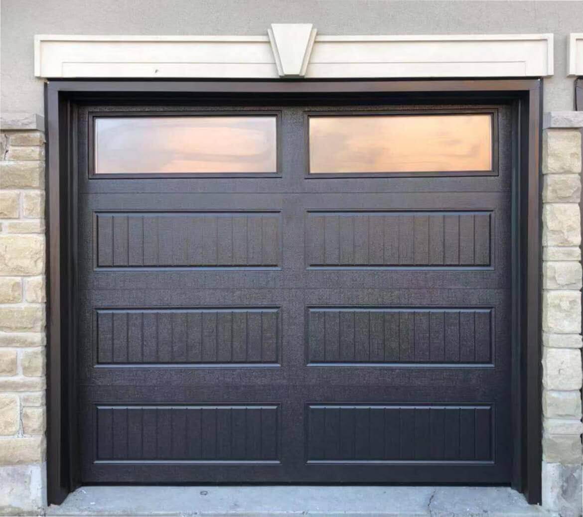 long raised panel garage door